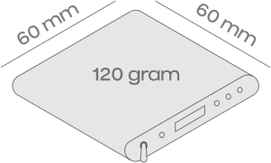 Drawing of Knot controller showing dimensions